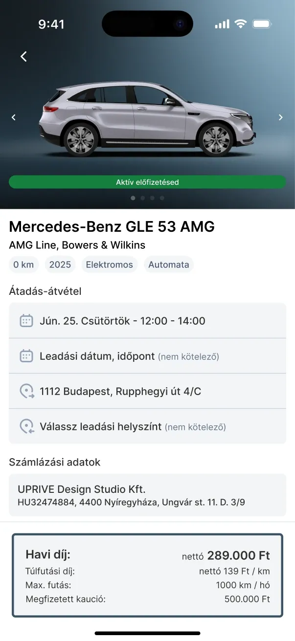 Car detail scrollable