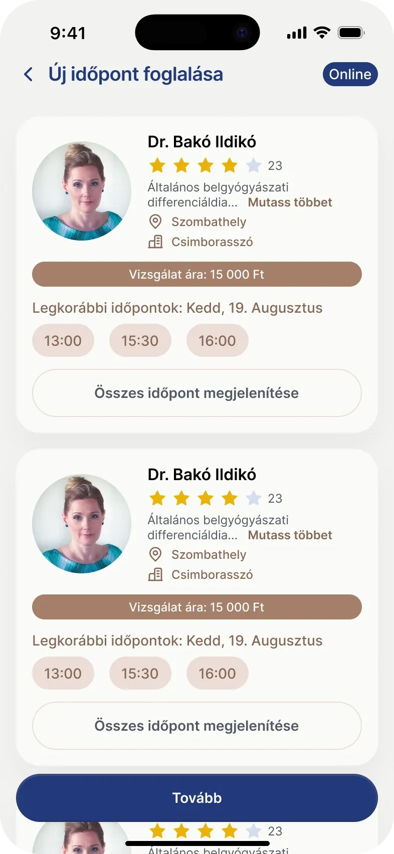 Apt. booking 2