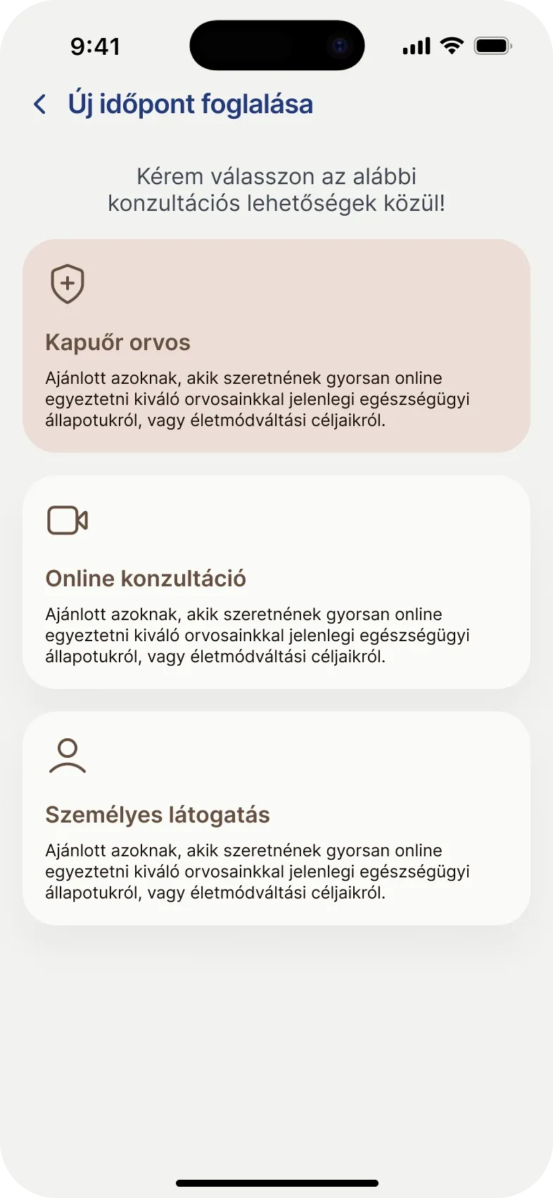 Apt. booking